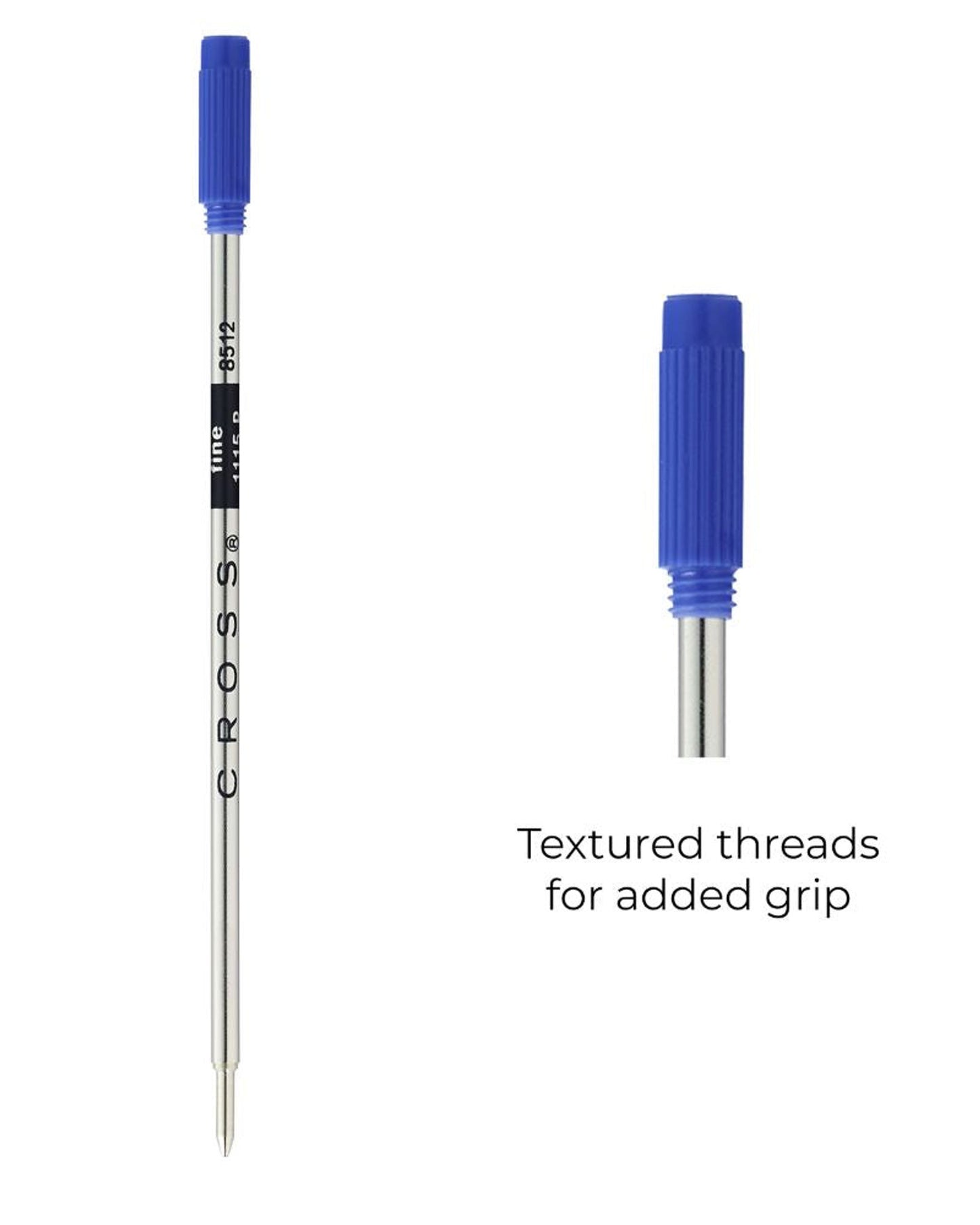 Cross Ballpoint Pen Refill - Blue - Fine - Single Pack 8512