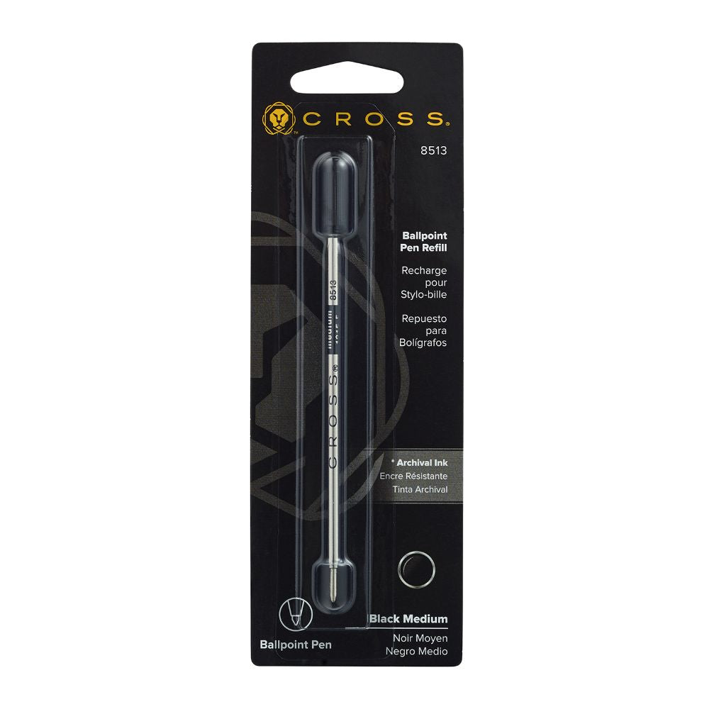 Cross Ballpoint Pen Refill - Black - Medium - Single Pack 8513