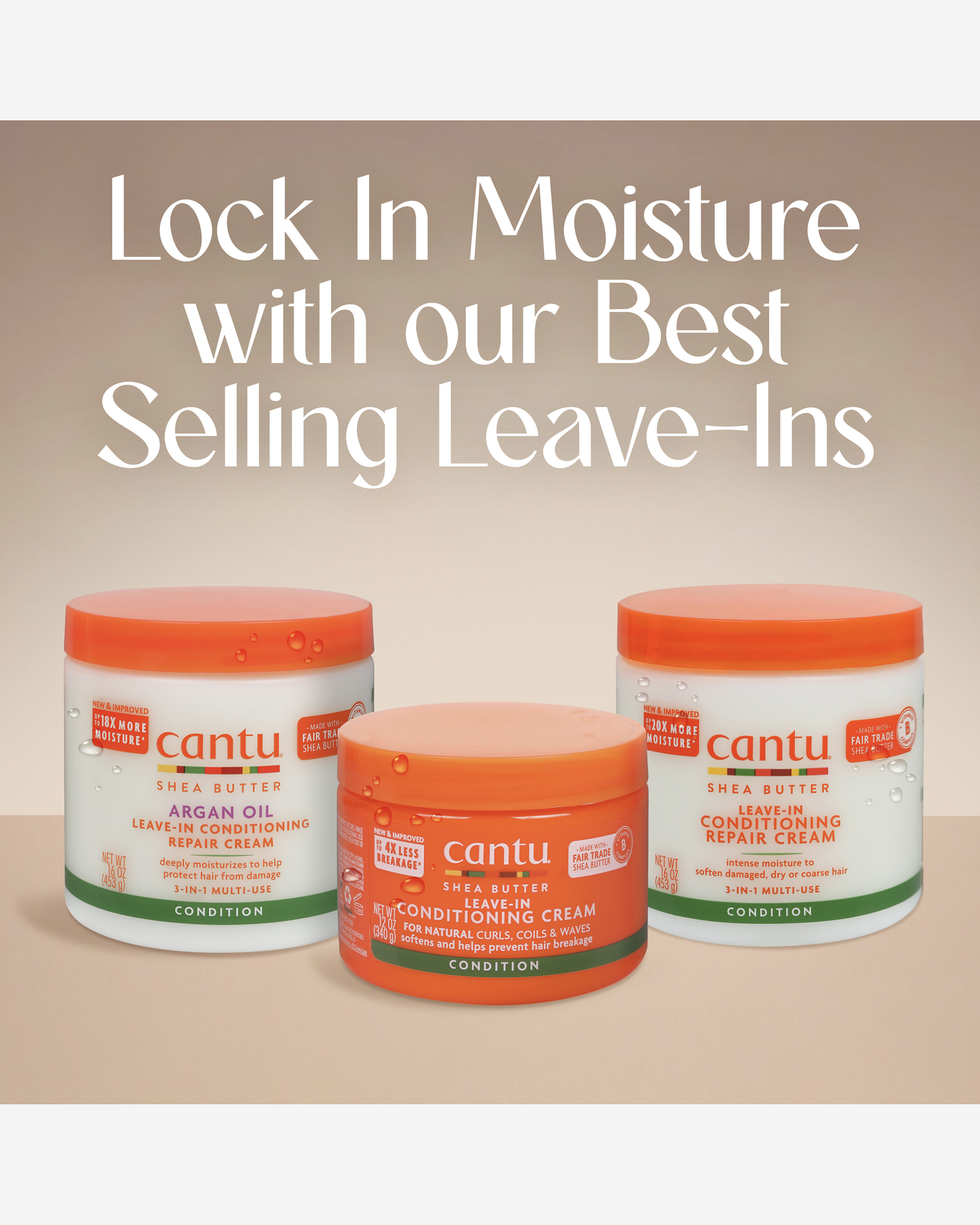 Cantu Leave-In Conditioning Repair Cream 453g