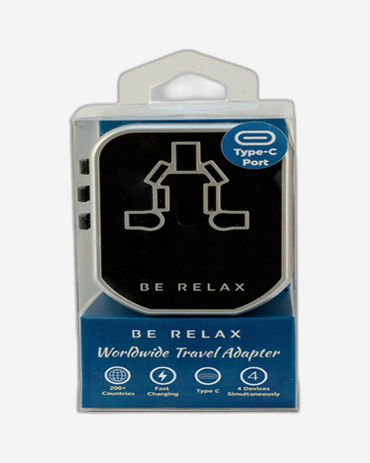 Be Relax Worldwide Travel Adapter Type-C - Black