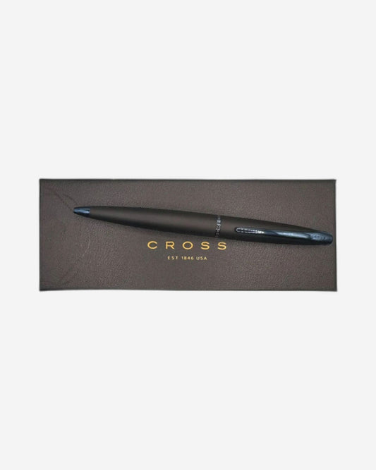 Cross ATX® Basalt Black with Blue PVD Ballpoint Pen 882-39