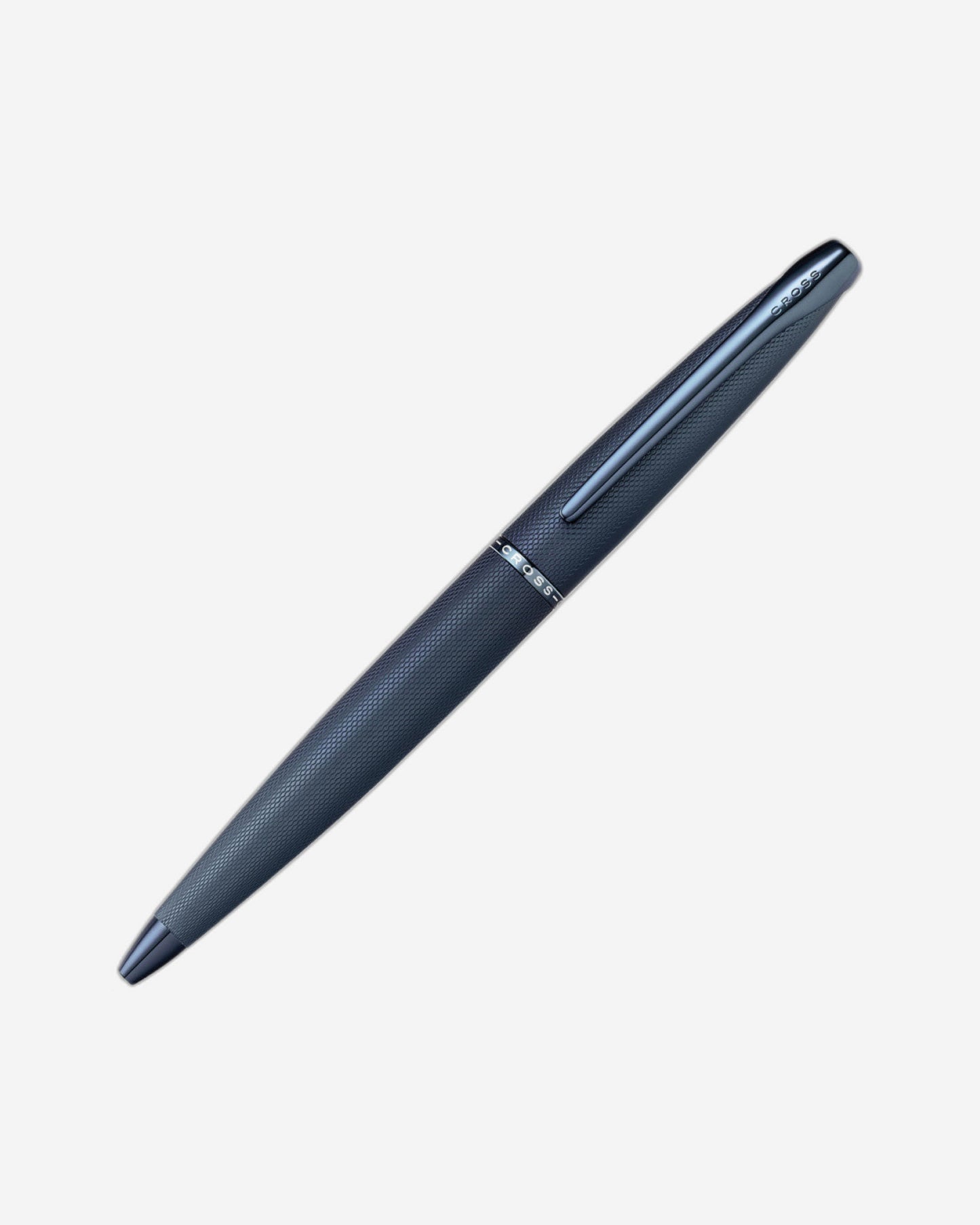 Cross Atx® Dark Blue Pvd Etched Diamond Pattern With Polished Dark Blue Pvd Appointments Ballpoint Pen - 882-45