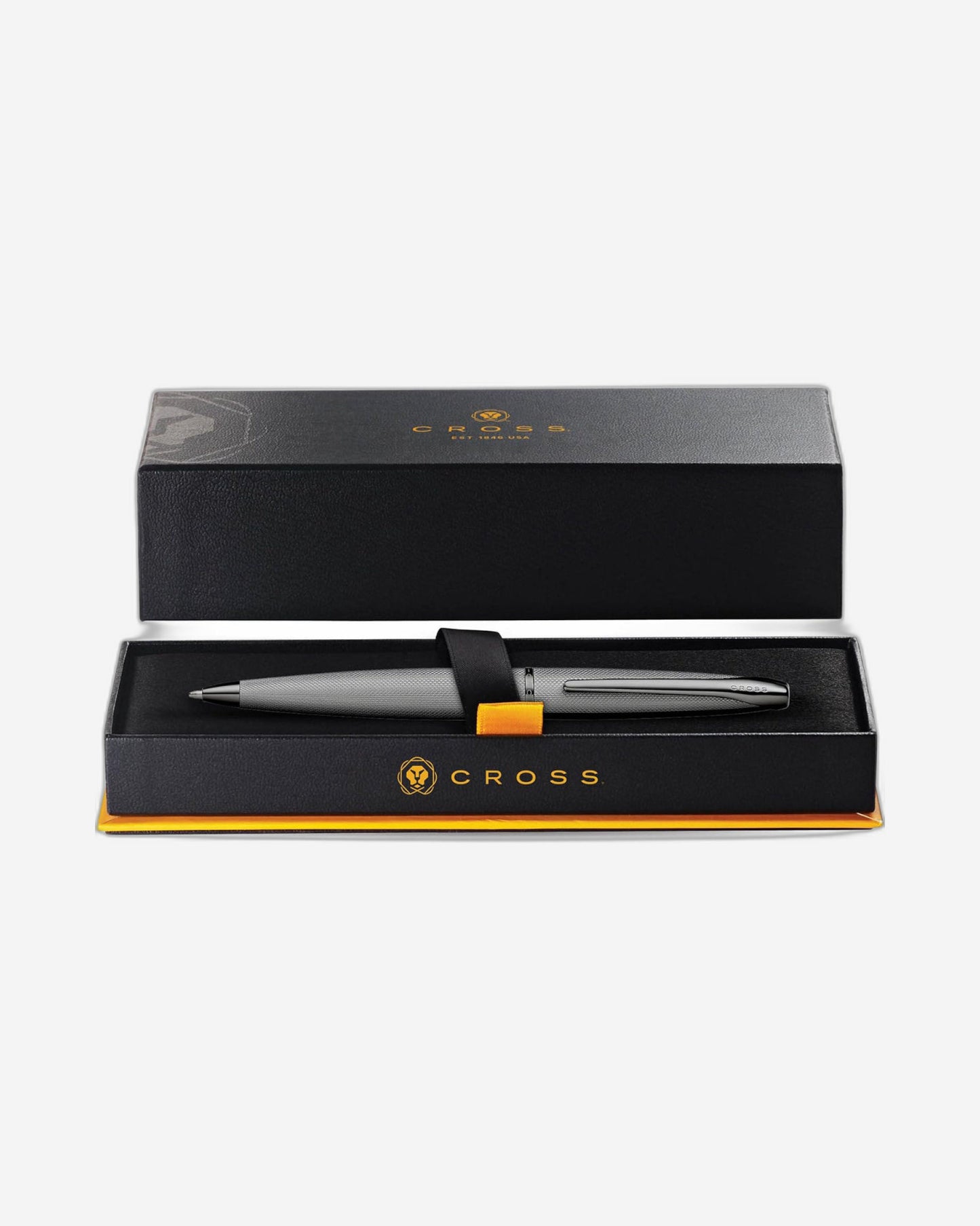 Cross Atx® Titanium Gray Pvd Etched Diamond Pattern With Polished Titanium Gray Pvd Appointments Ballpoint Pen - 882-46