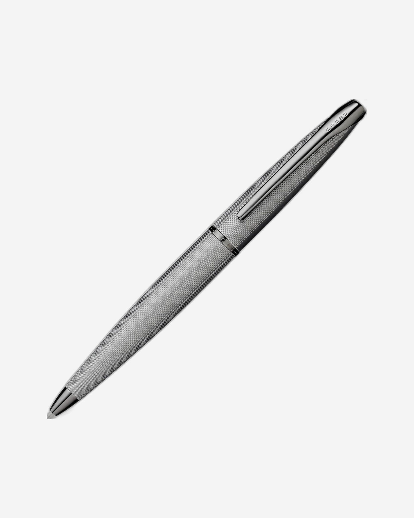 Cross Atx® Titanium Gray Pvd Etched Diamond Pattern With Polished Titanium Gray Pvd Appointments Ballpoint Pen - 882-46