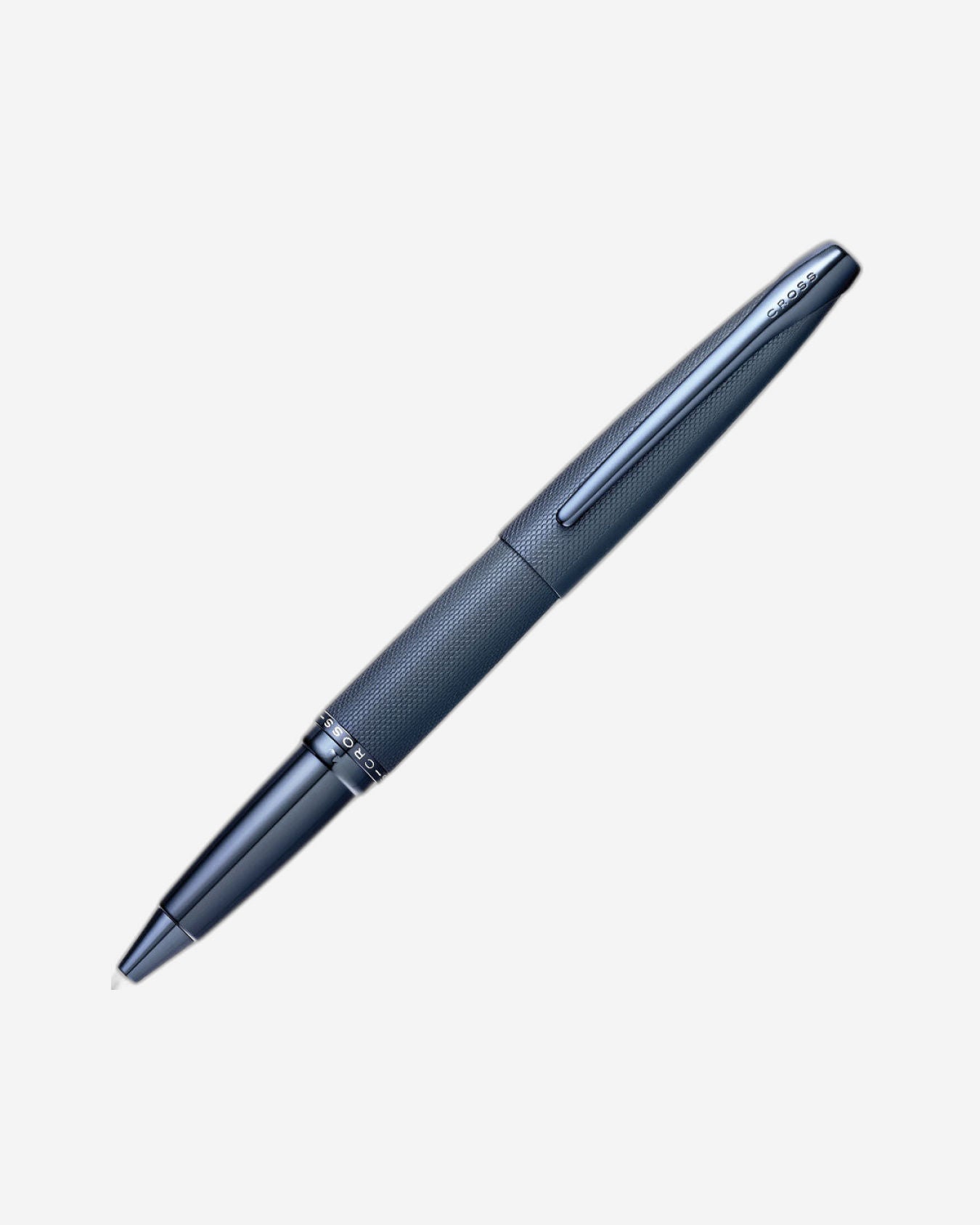 Cross Atx® Dark Blue Pvd Etched Diamond Pattern With Polished Dark Blue Pvd Appointments Selectip® Rollerball Pen - 885-45