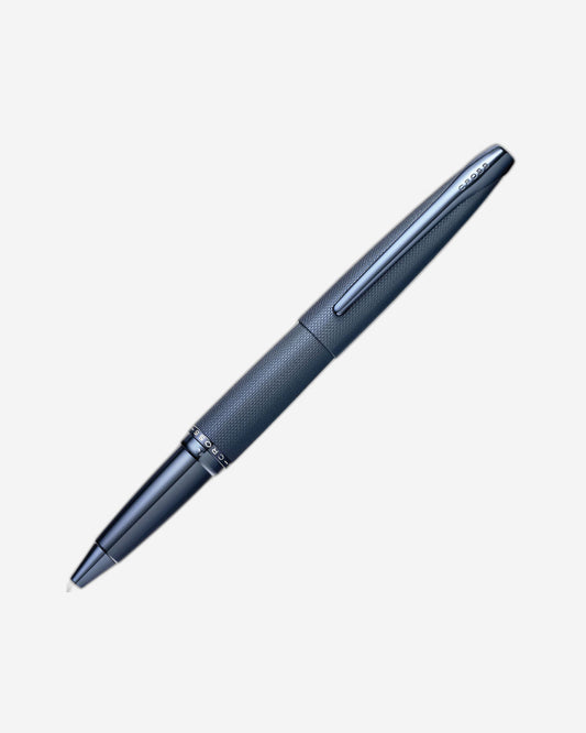 Cross Atx® Dark Blue Pvd Etched Diamond Pattern With Polished Dark Blue Pvd Appointments Selectip® Rollerball Pen - 885-45