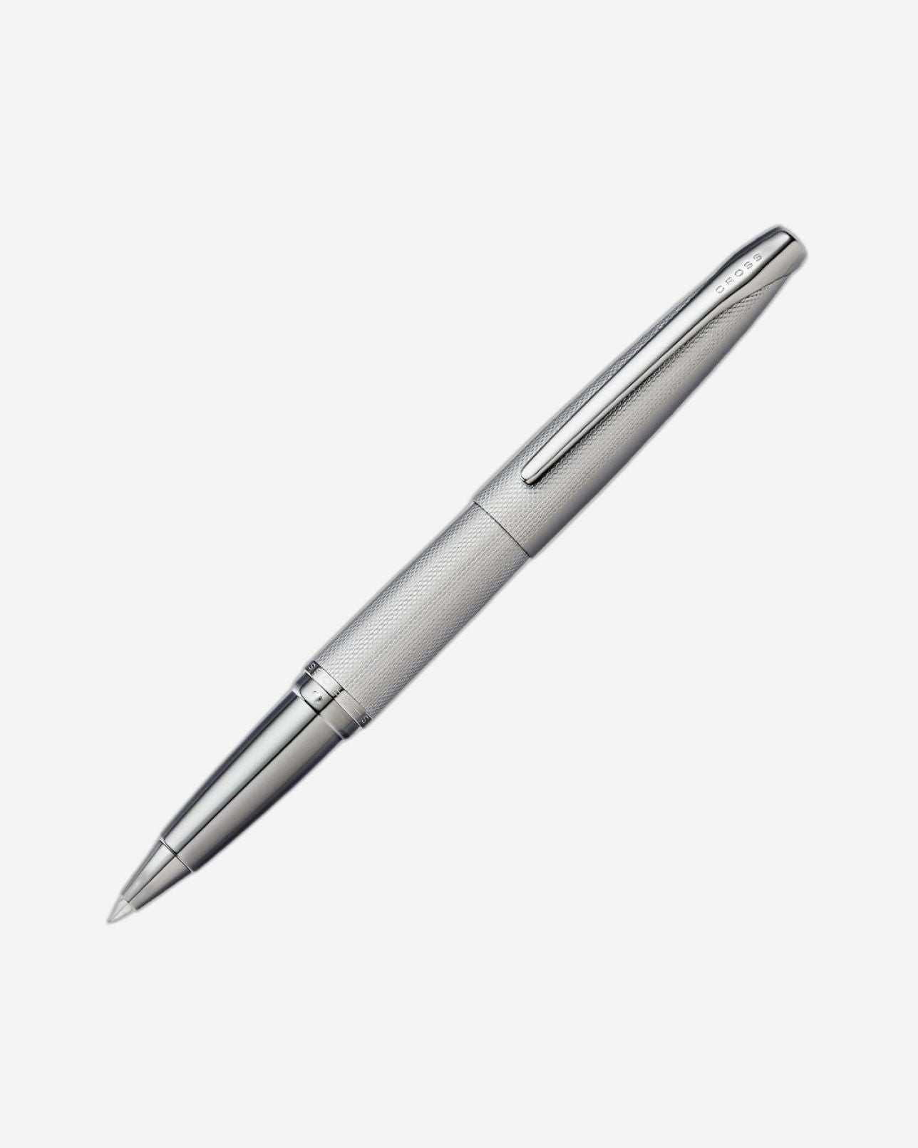 Cross Atx® Titanium Gray Pvd Etched Diamond Pattern With Polished Titanium Gray Pvd Appointments Selectip® Rollerball Pen - 885-46