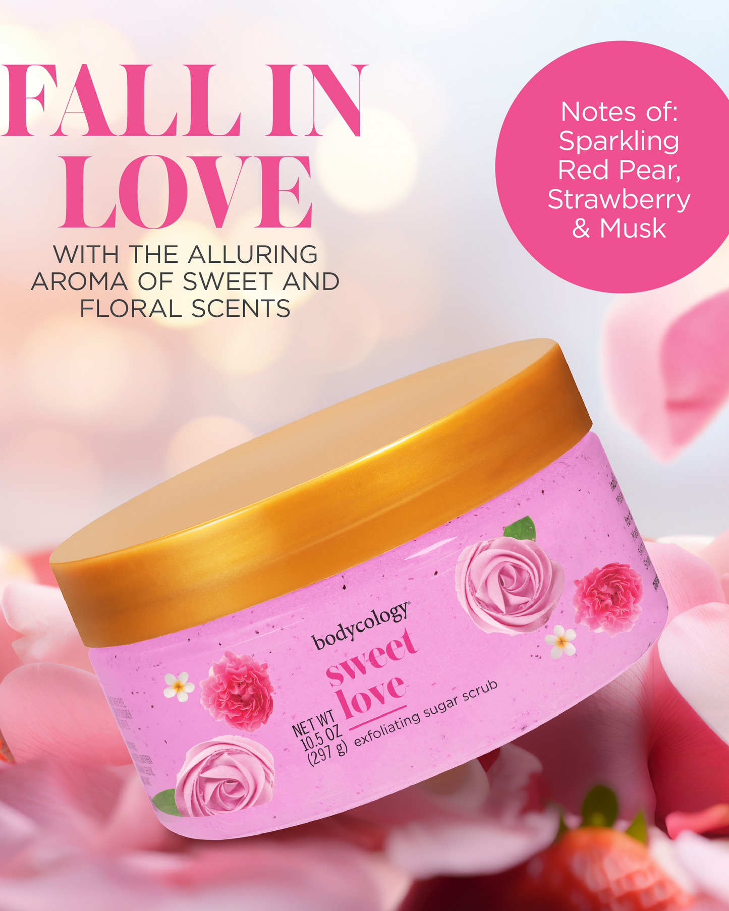 Bodycology Sweet Love  Exfoliating Sugar Scrub 297 G