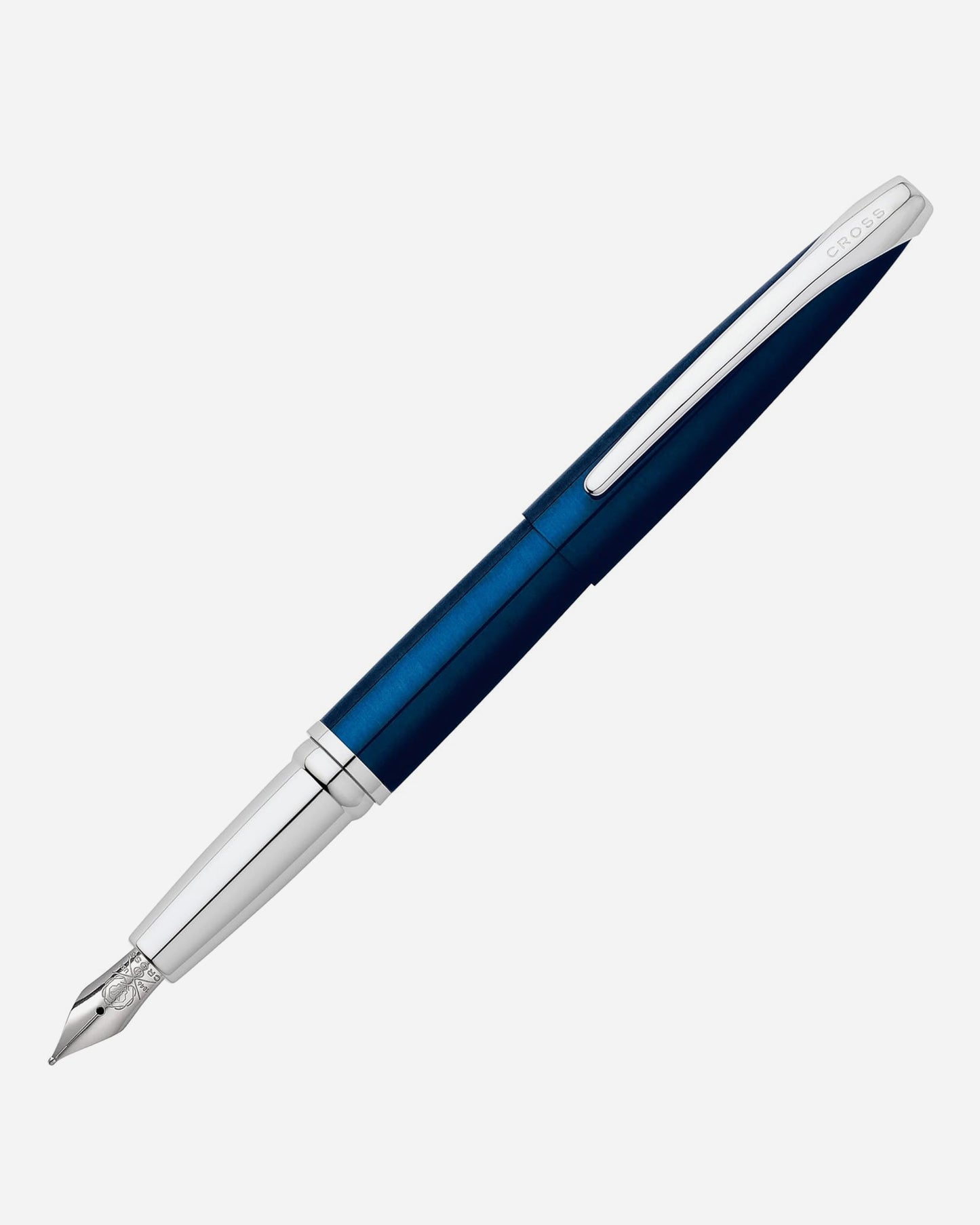 Cross ATX Translucent Blue Lacquer Fountain Pen