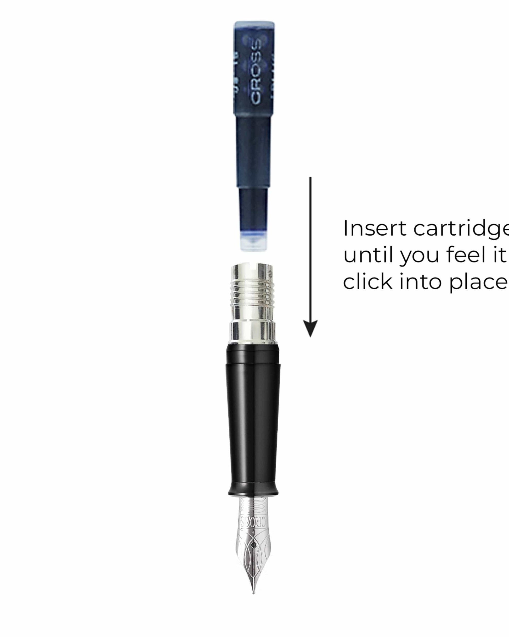 Cross Fountain Pen Ink Cartridge - Blue  (Six Per Card)