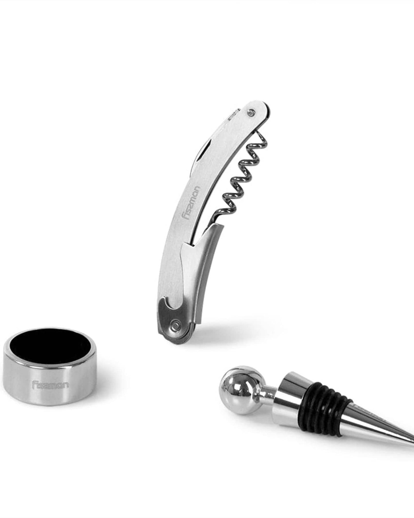 Fissman Wine Accessories Set 3 Pcs. (Stainless Steel+ Zinc Alloy)