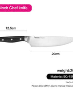 Fissman Chef Knife 8inch Black/Silver Coloured Non Stick Stainless Steel