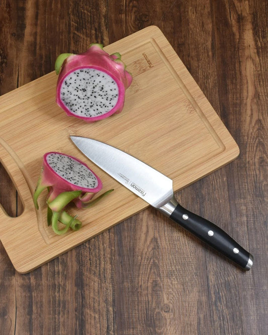 Fissman Coloured Non Stick Stainless Steel Chef Knife Black/Silver 6inch