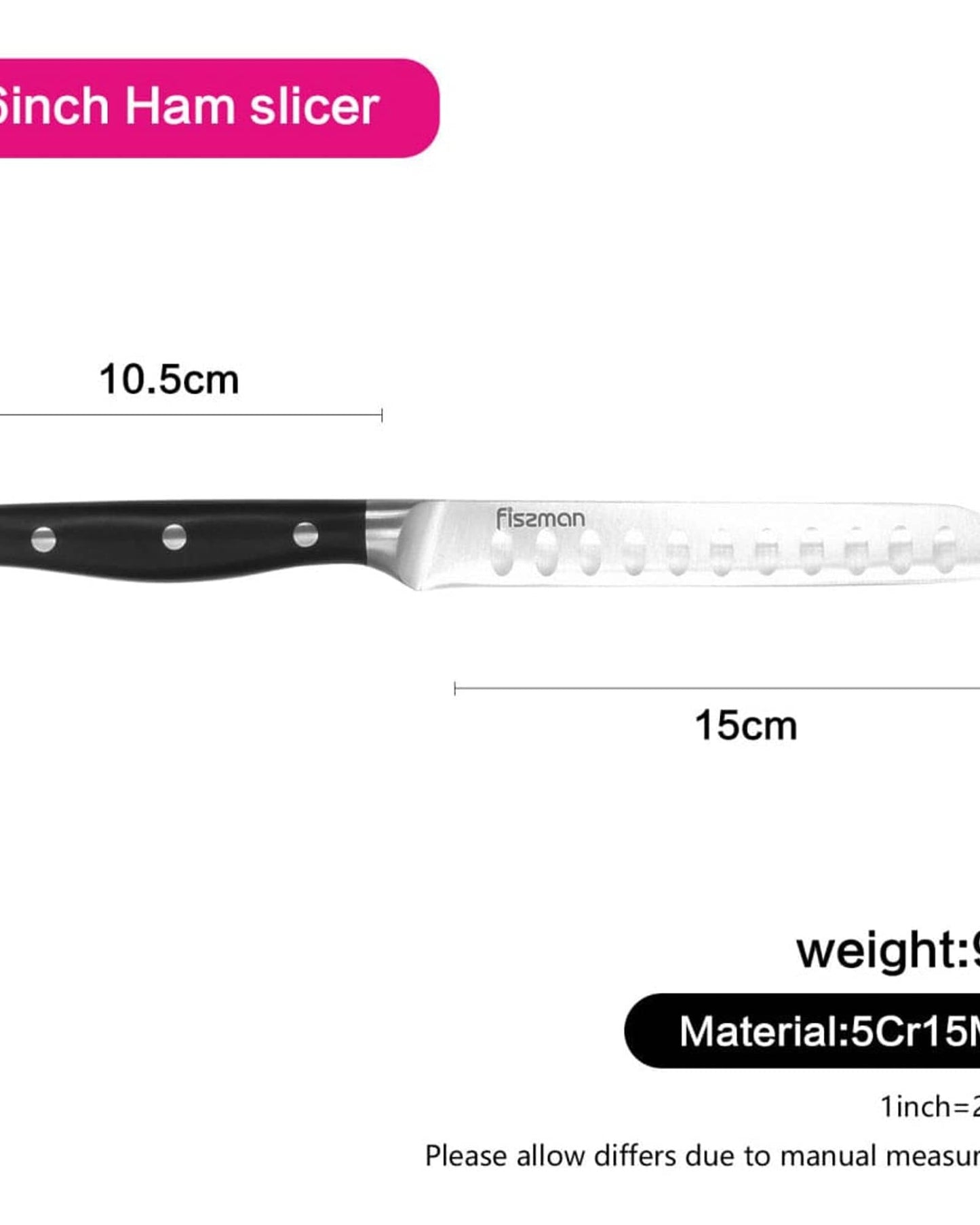 Fissman Ham Slicer Knife Demi Chef 15cm
