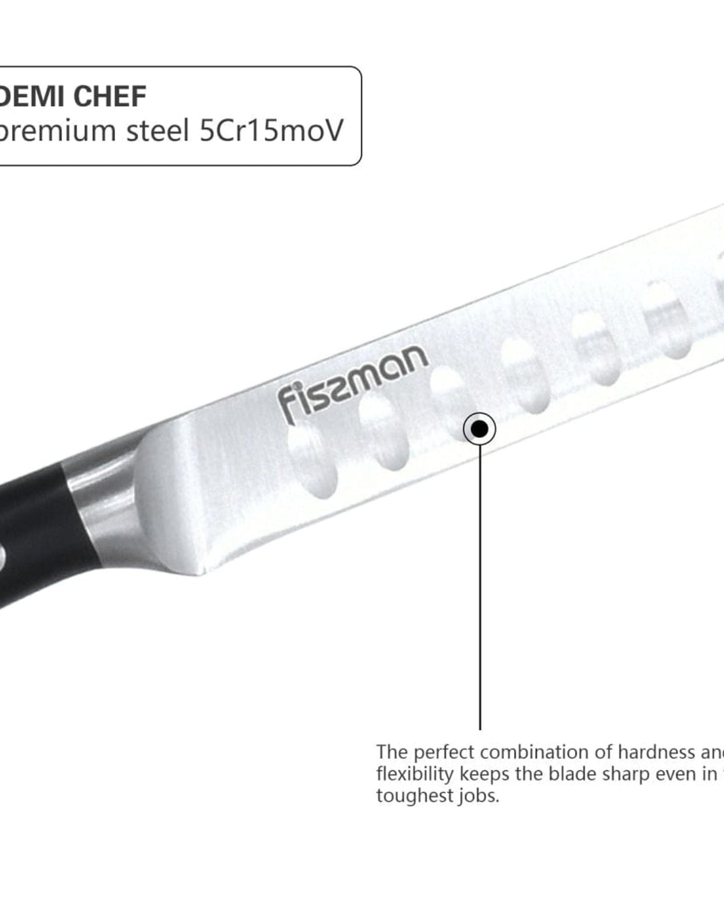 Fissman Ham Slicer Knife Demi Chef 15cm