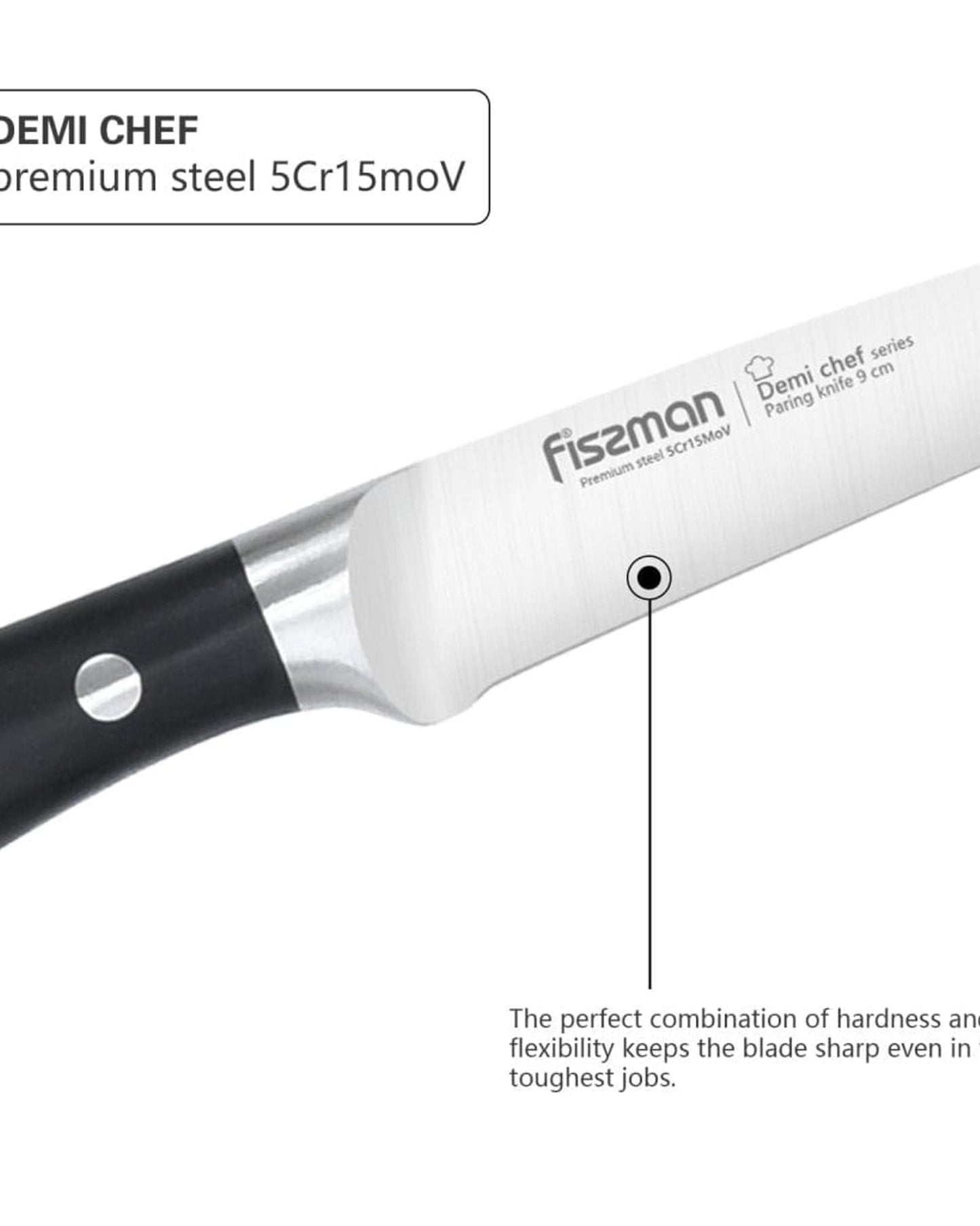 Fissman Paring Knife Demi Chef 3.5Inch