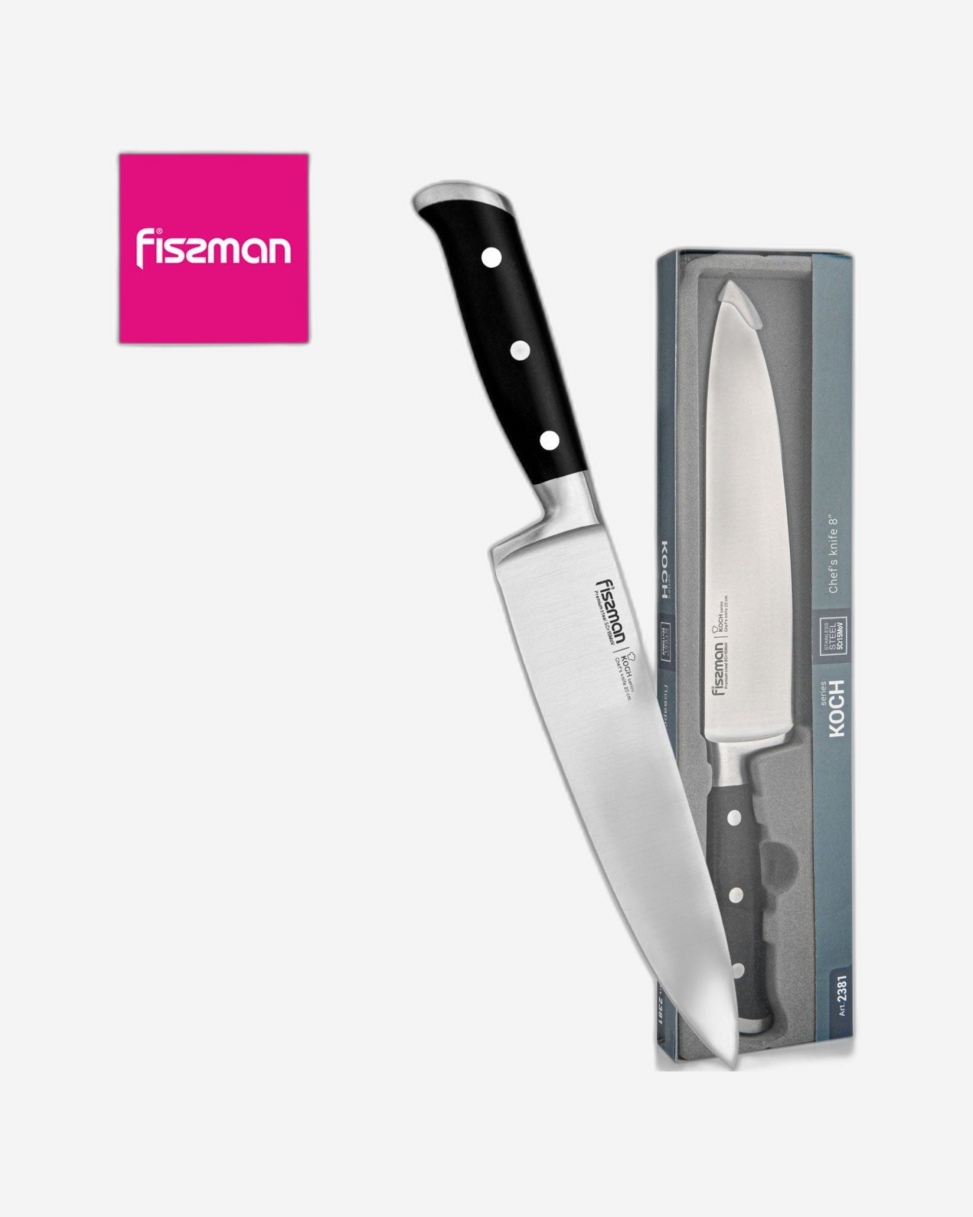 Fissman 8" Chef's Knife Koch Series (5Cr15MoV Steel)