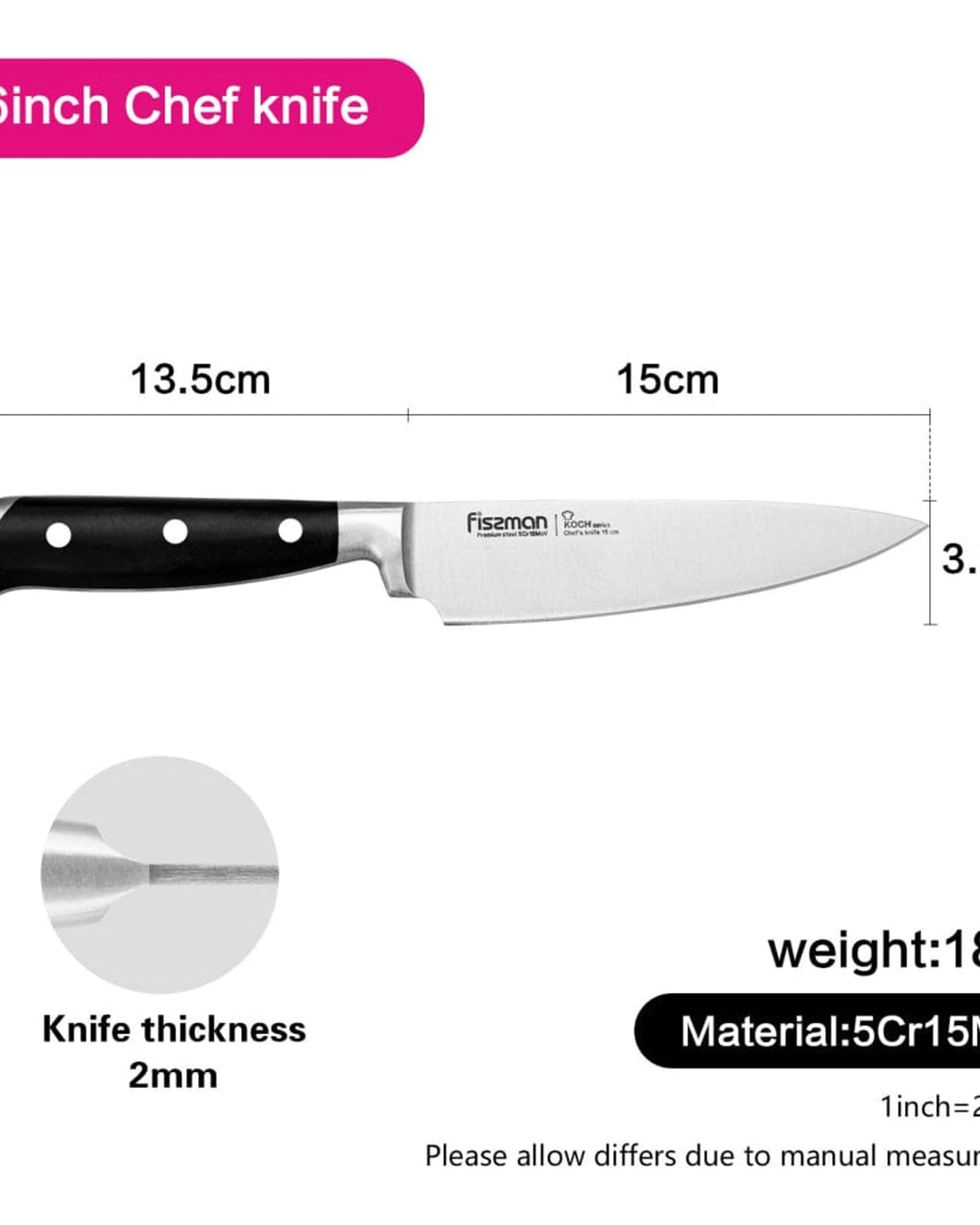 Fissman Chefs Knife Koch 6Inch