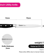 Fissman 6" Utility Knife Koch Series (5Cr15MoV Steel)
