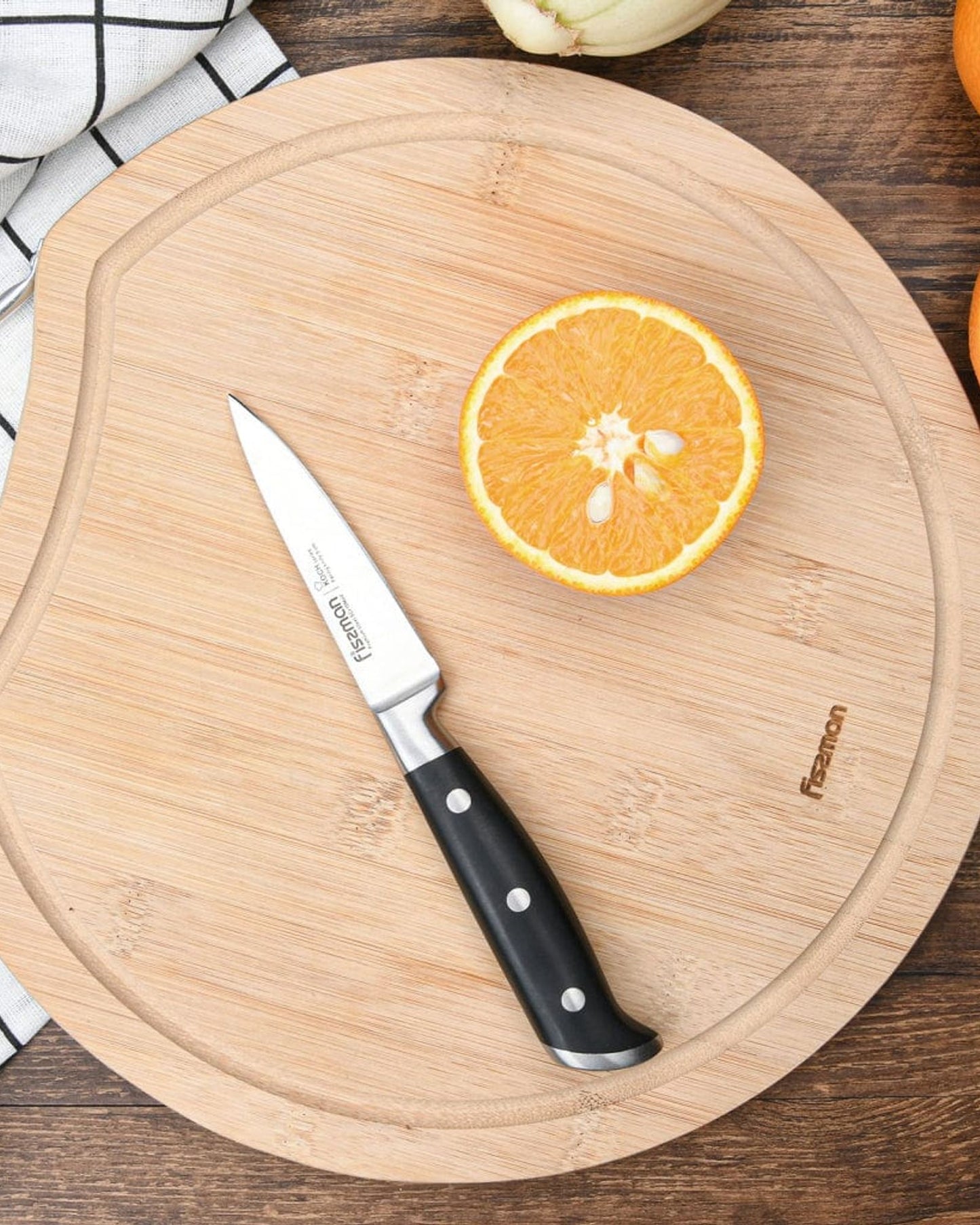 Fissman Paring Knife Stainless Steel  Black/Silver 3.5inch