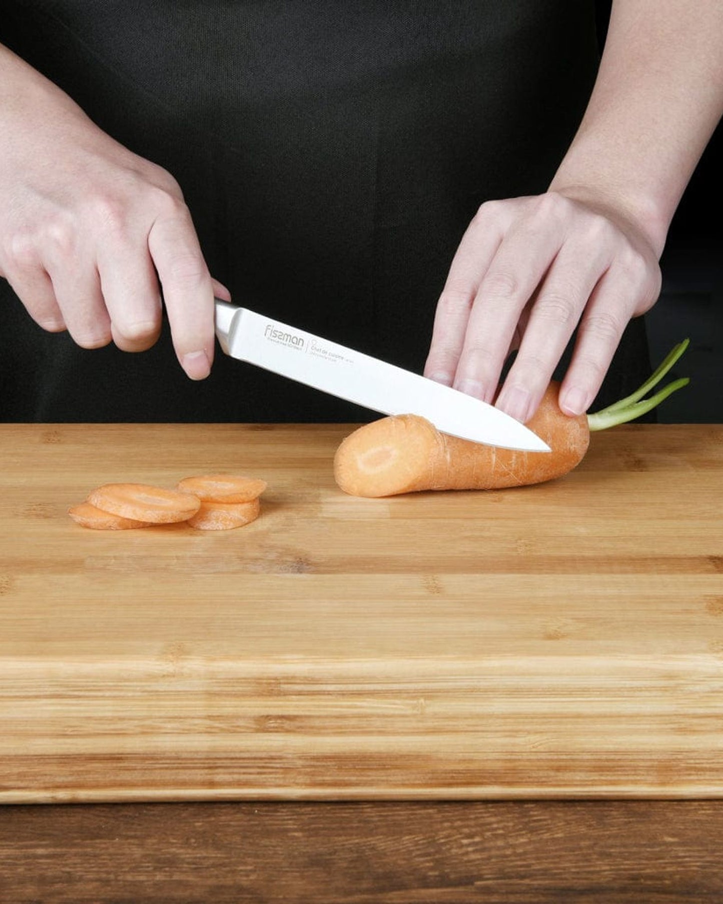 Fissman Utility Knife Chef De Cuisine Black 6Inch