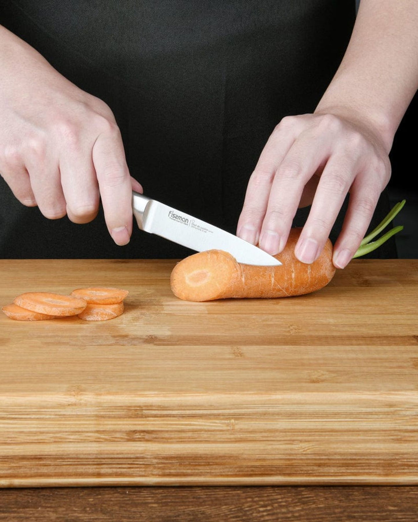 Fissman Utility Knife Chef De Cuisine Black 4Inch