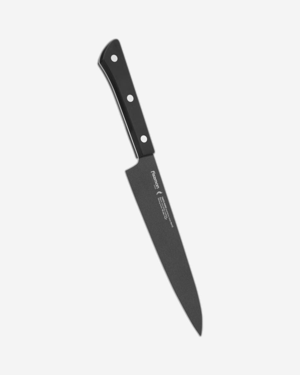 Fissman Slicing Knife Tanto Kuro Black 6.2Inch