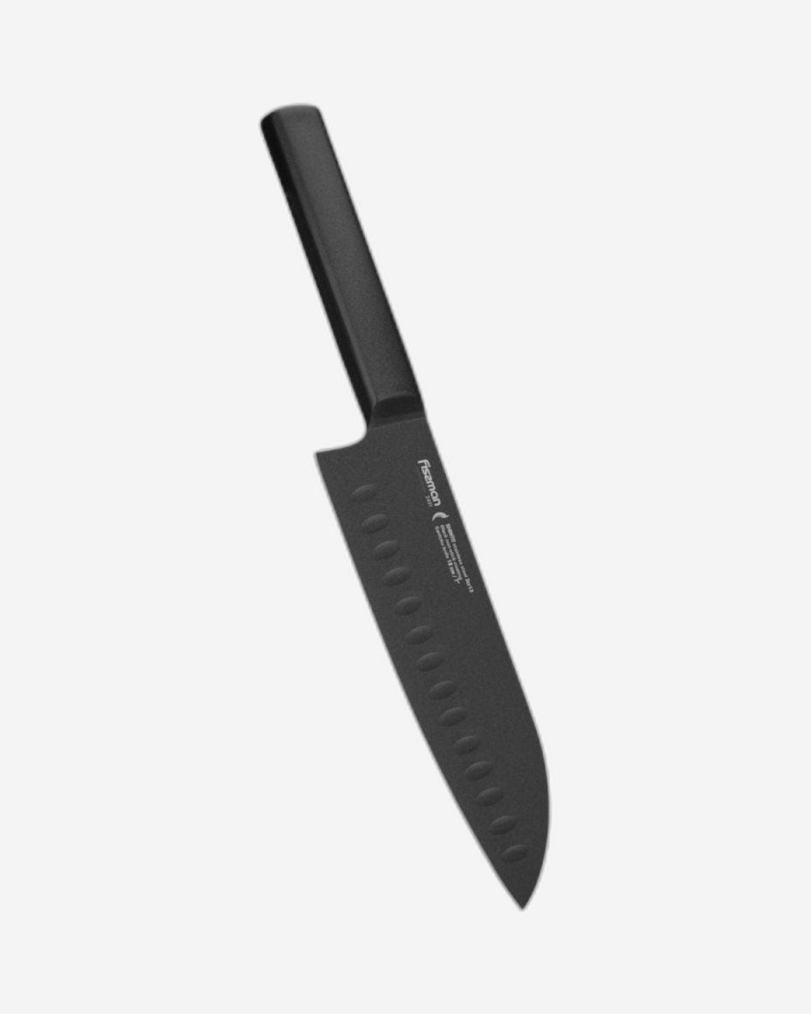 Fissman Santoku Knife Shinto Black 7Inch