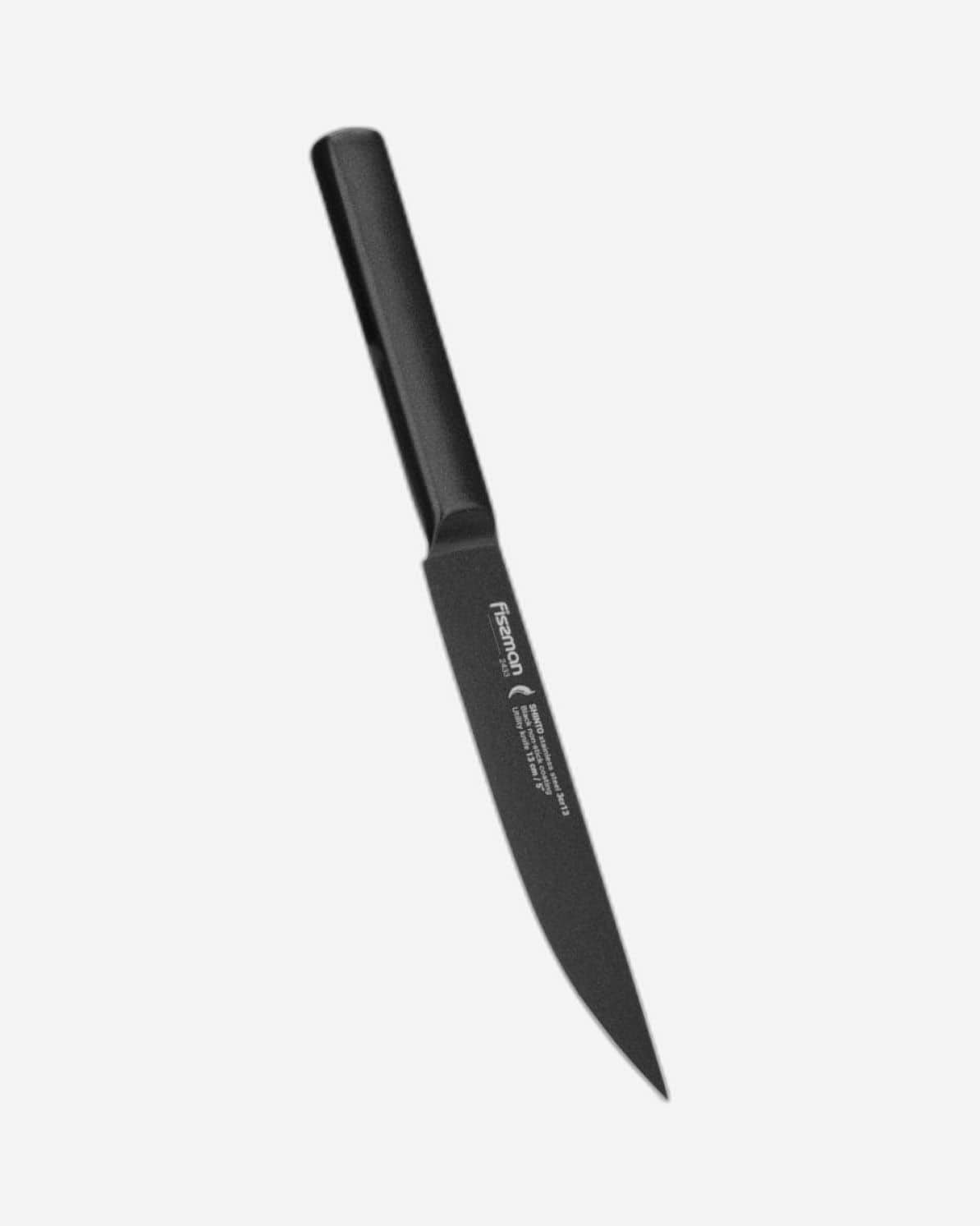 Fissman Utility Knife Shinto Black 5Inch