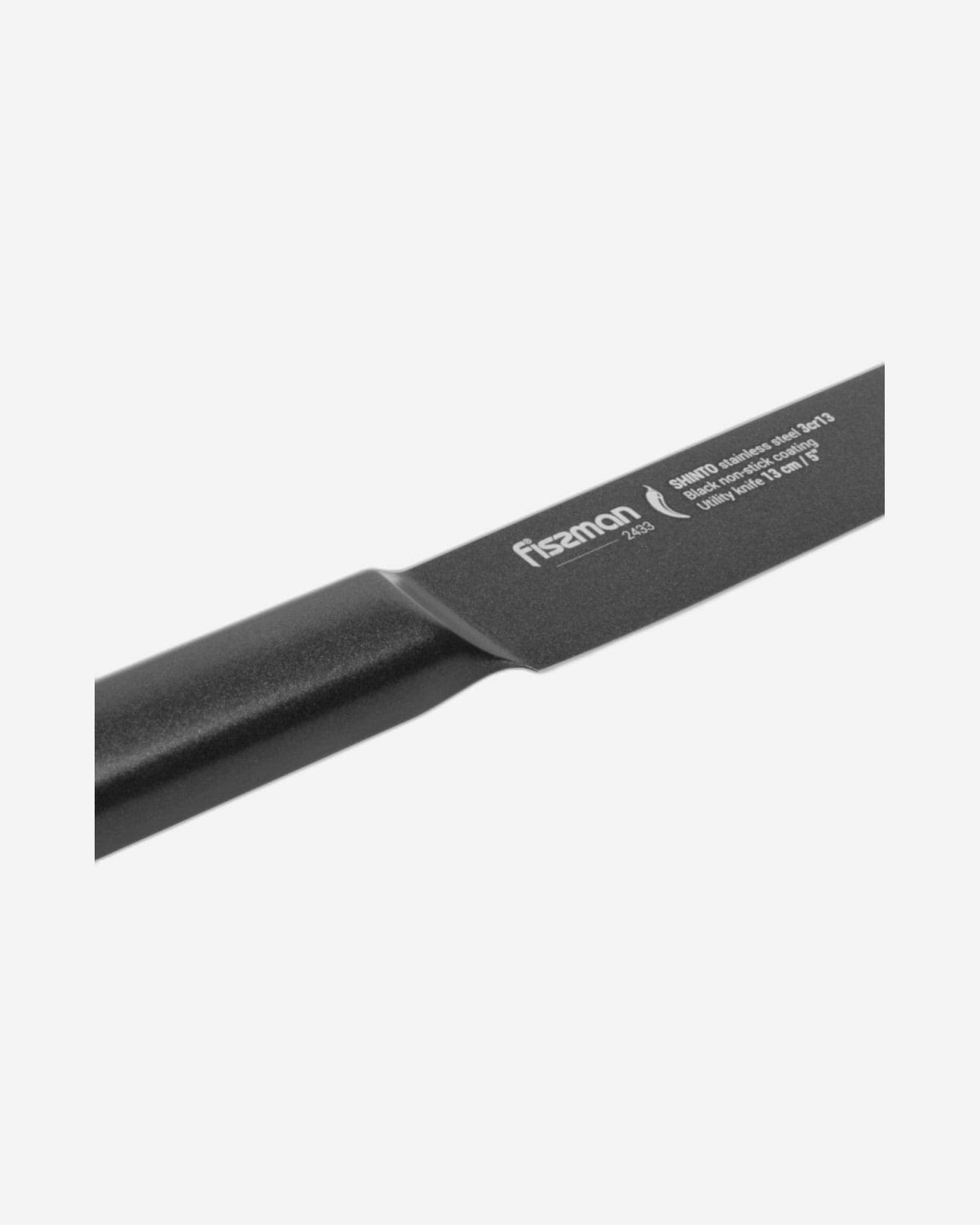 Fissman Utility Knife Shinto Black 5Inch