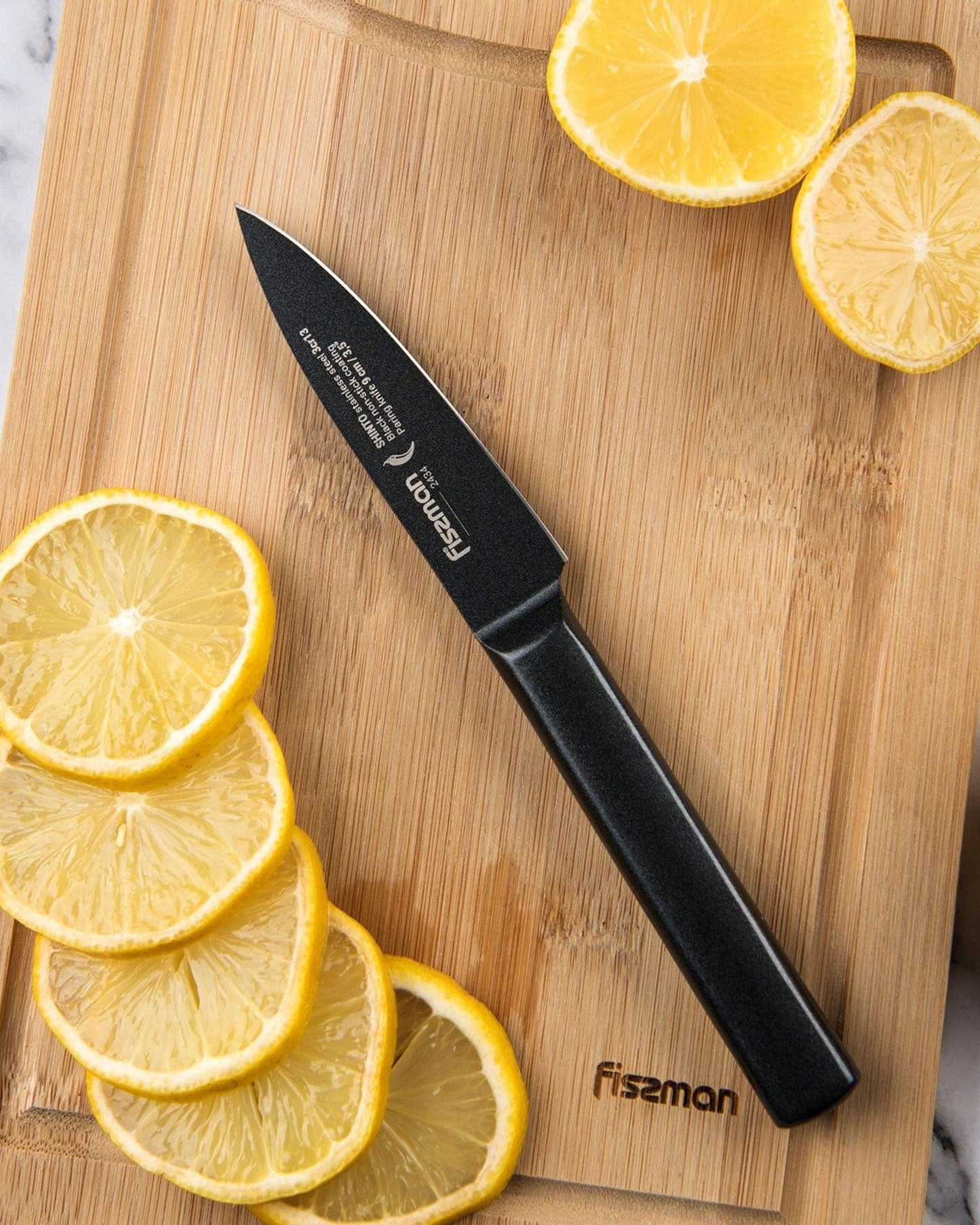 Fissman Paring Knife Shinto Black 3.5Inch