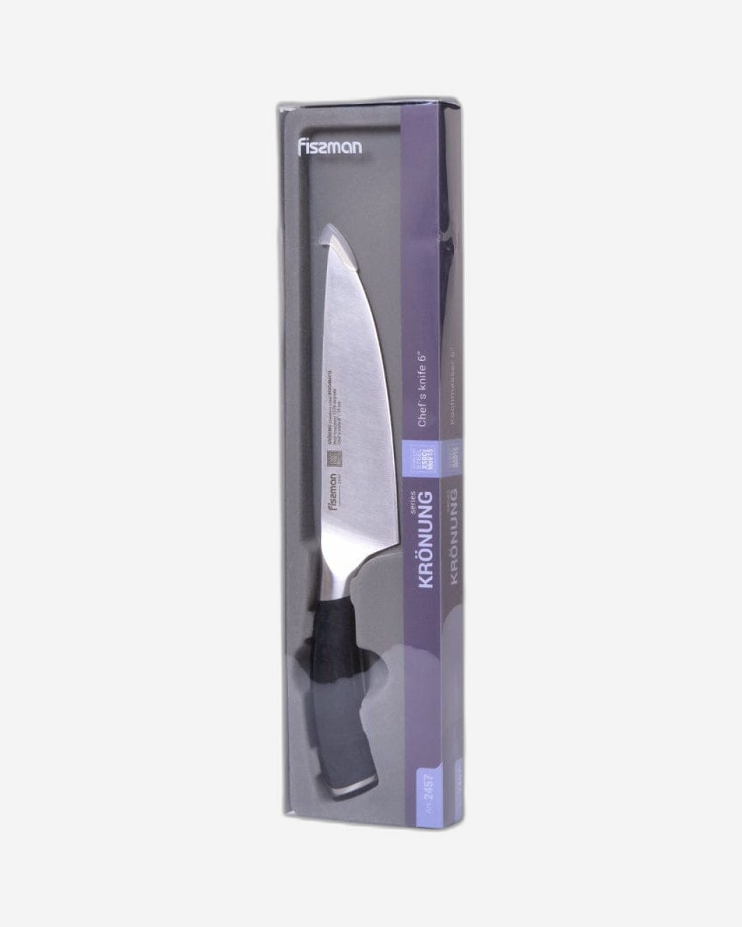 Fissman Chefs Knife Kronung Silver/Black 6Inch