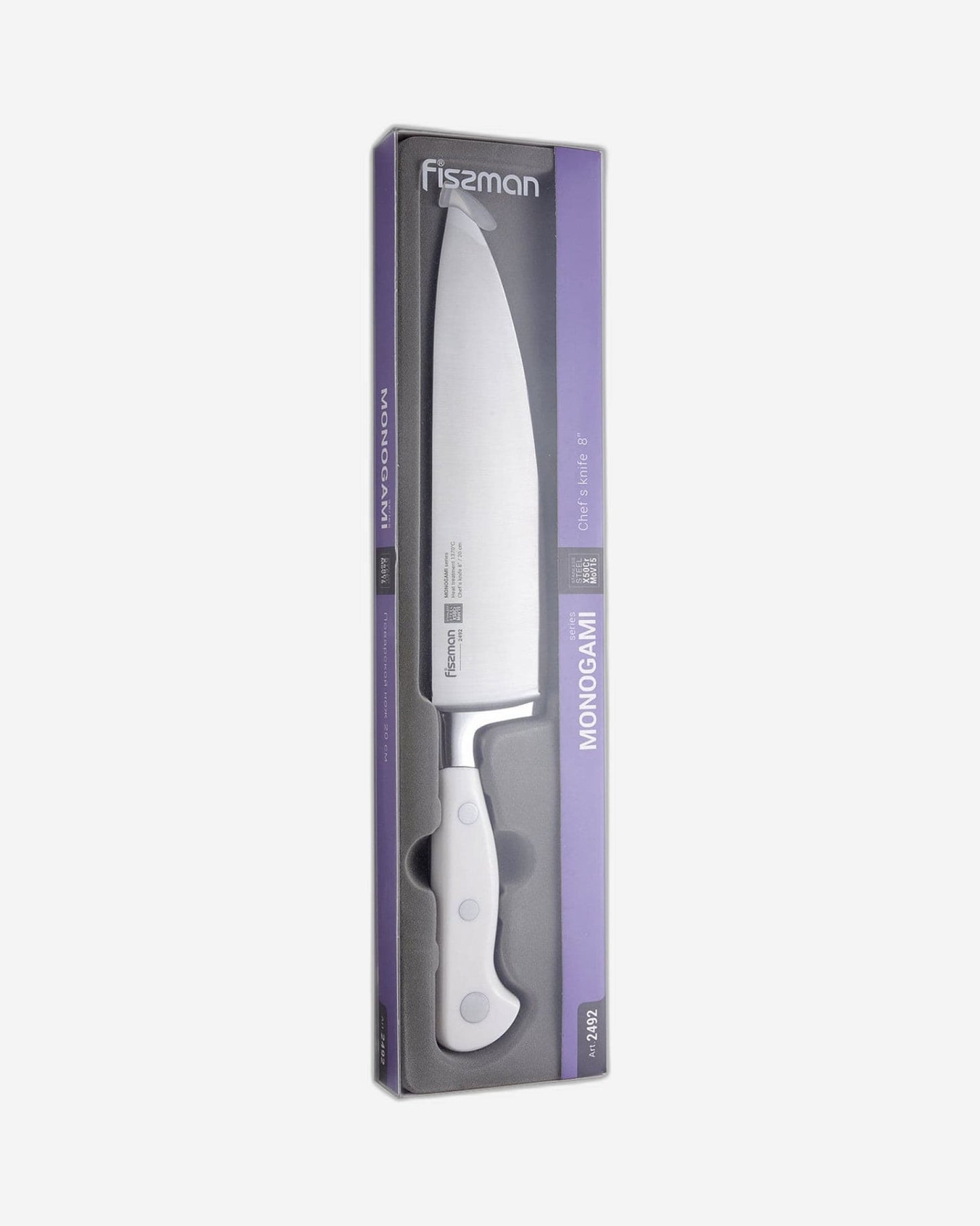 Fissman Chefs Knife Monogami White/Silver 8Inch