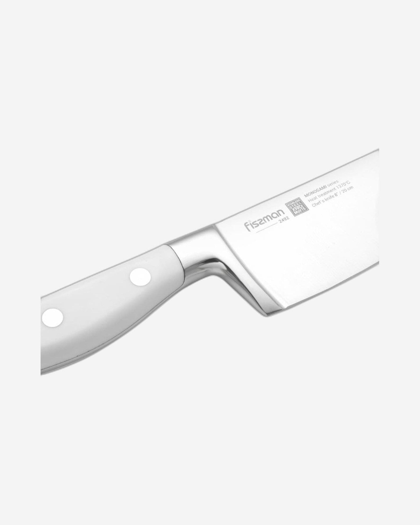 Fissman Chefs Knife Monogami White/Silver 8Inch