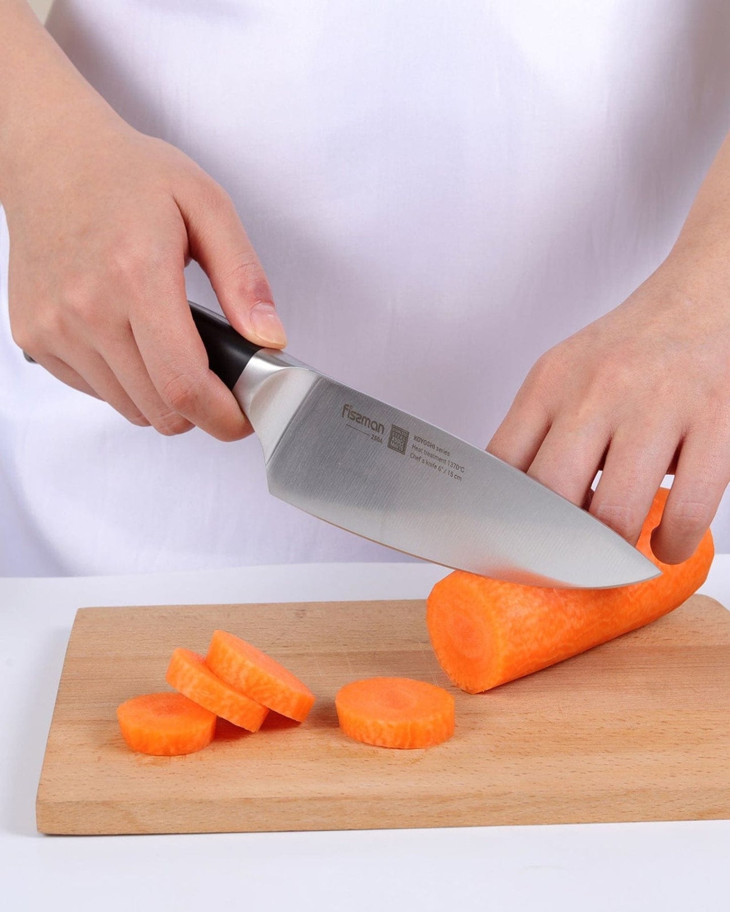 Fissman Chefs Knife Black/Silver 6Inch
