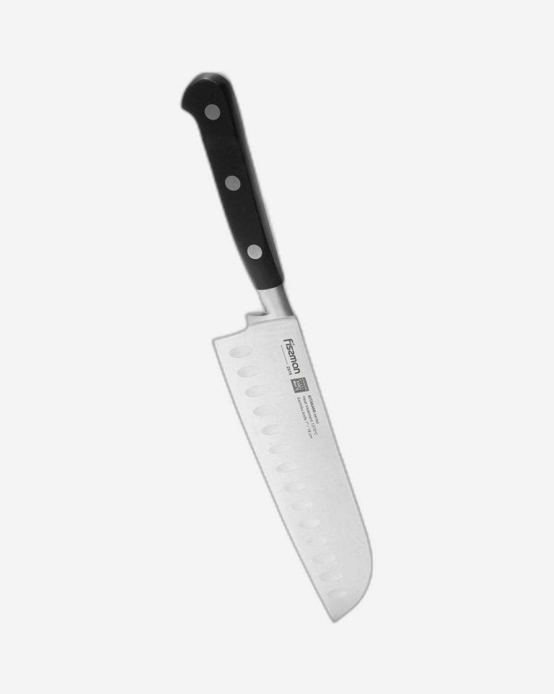 Fissman Santoku Knife Kitakami Silver/Black 7Inch
