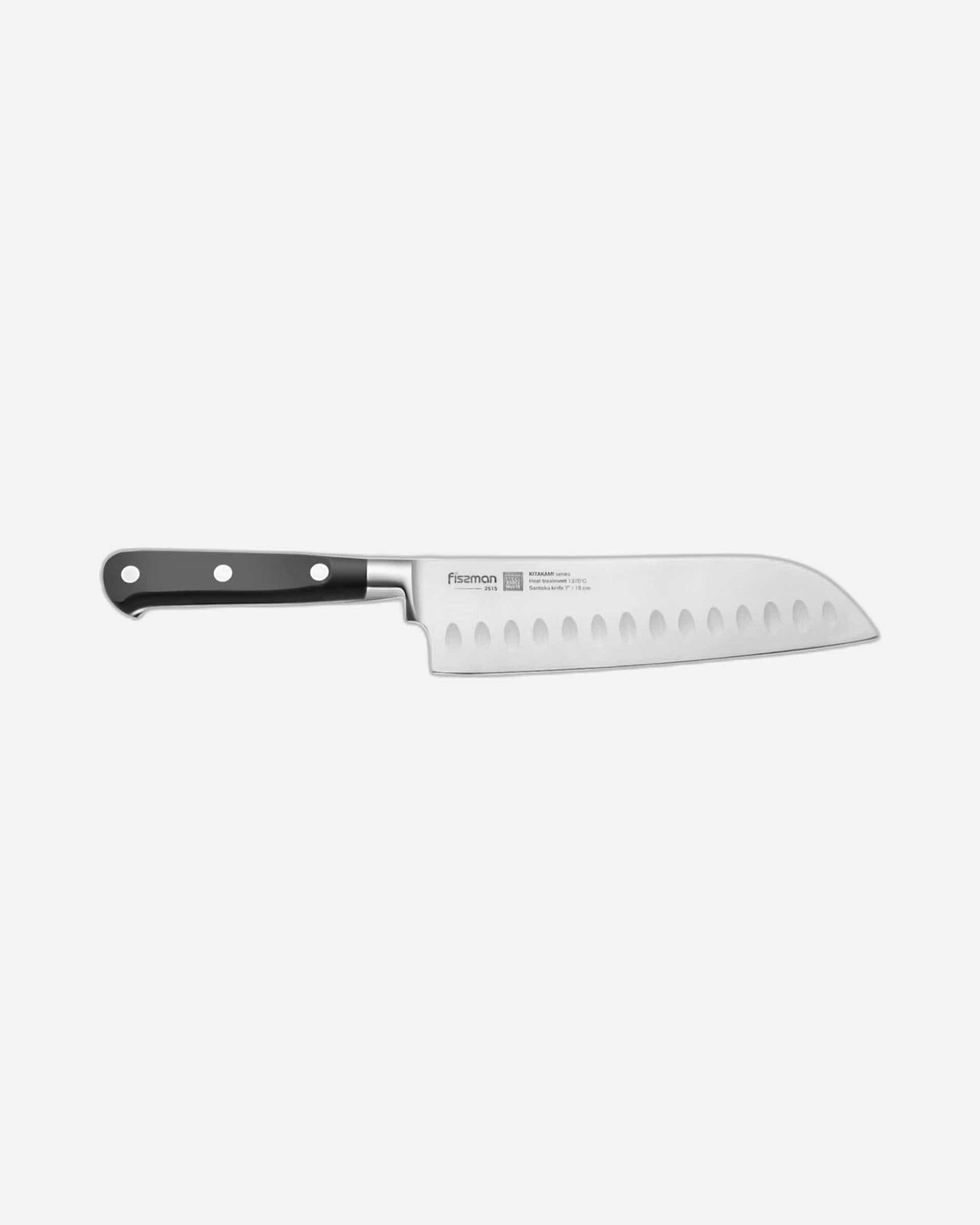 Fissman Santoku Knife Kitakami Silver/Black 7Inch