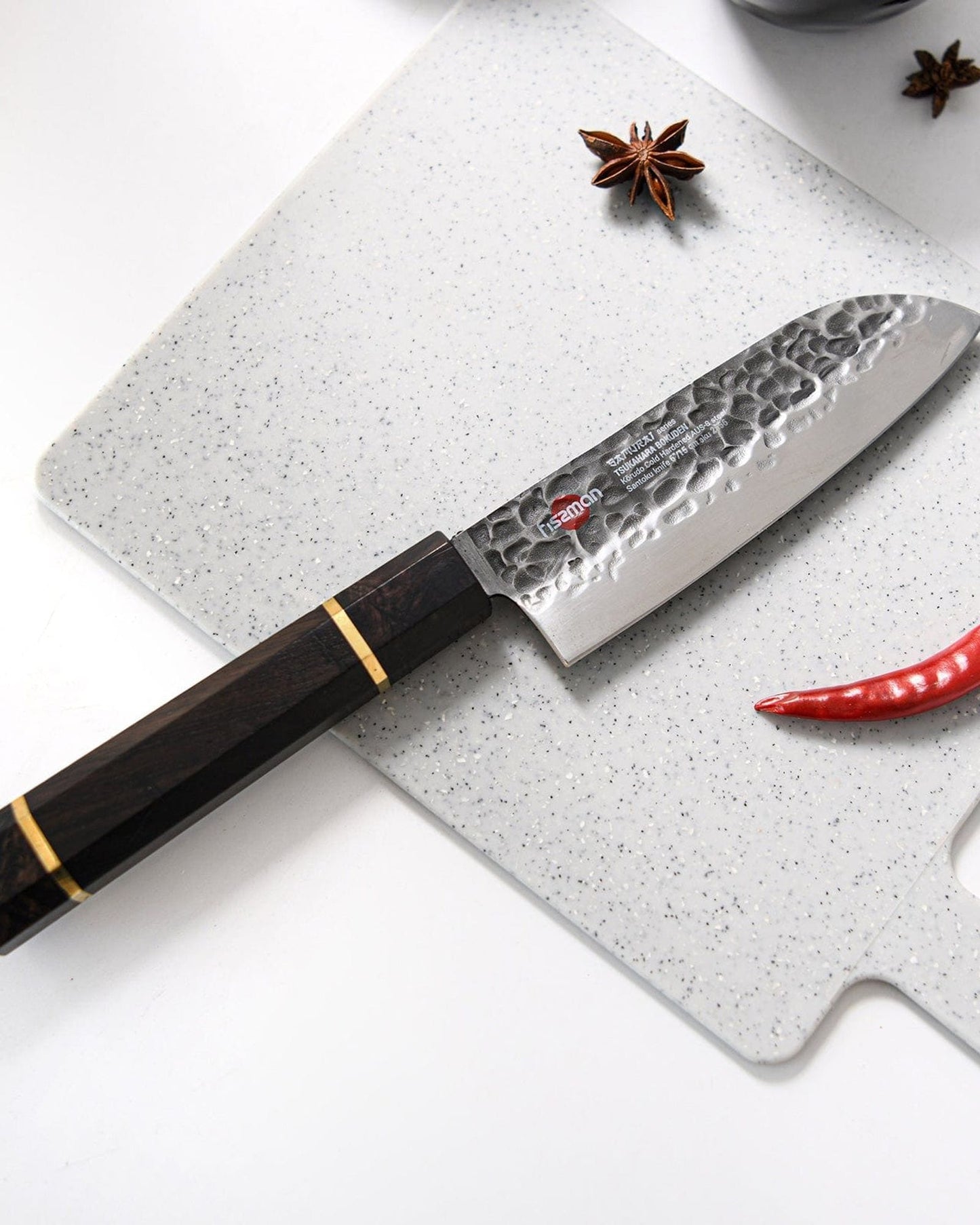 Fissman Santoku Knife Samurai Bokuden 6Inch