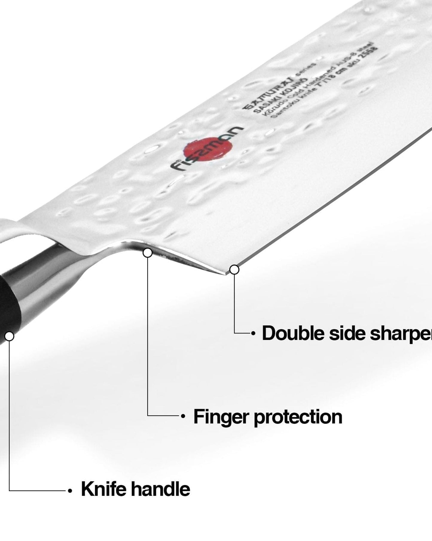 Fissman Santoku Knife Samurai Kojiro 7Inch