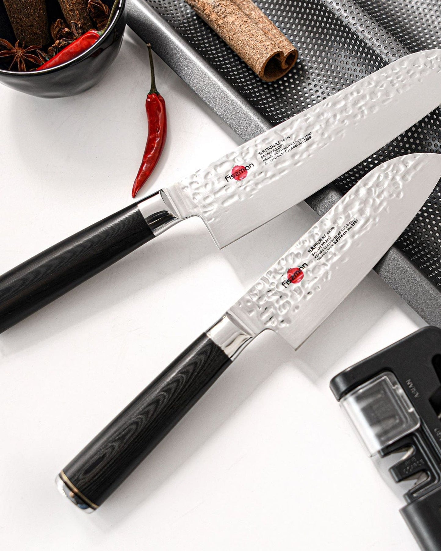 Fissman 5.5" Santoku Knife SAMURAI KOJIRO 14 Cm(steel AUS-8)