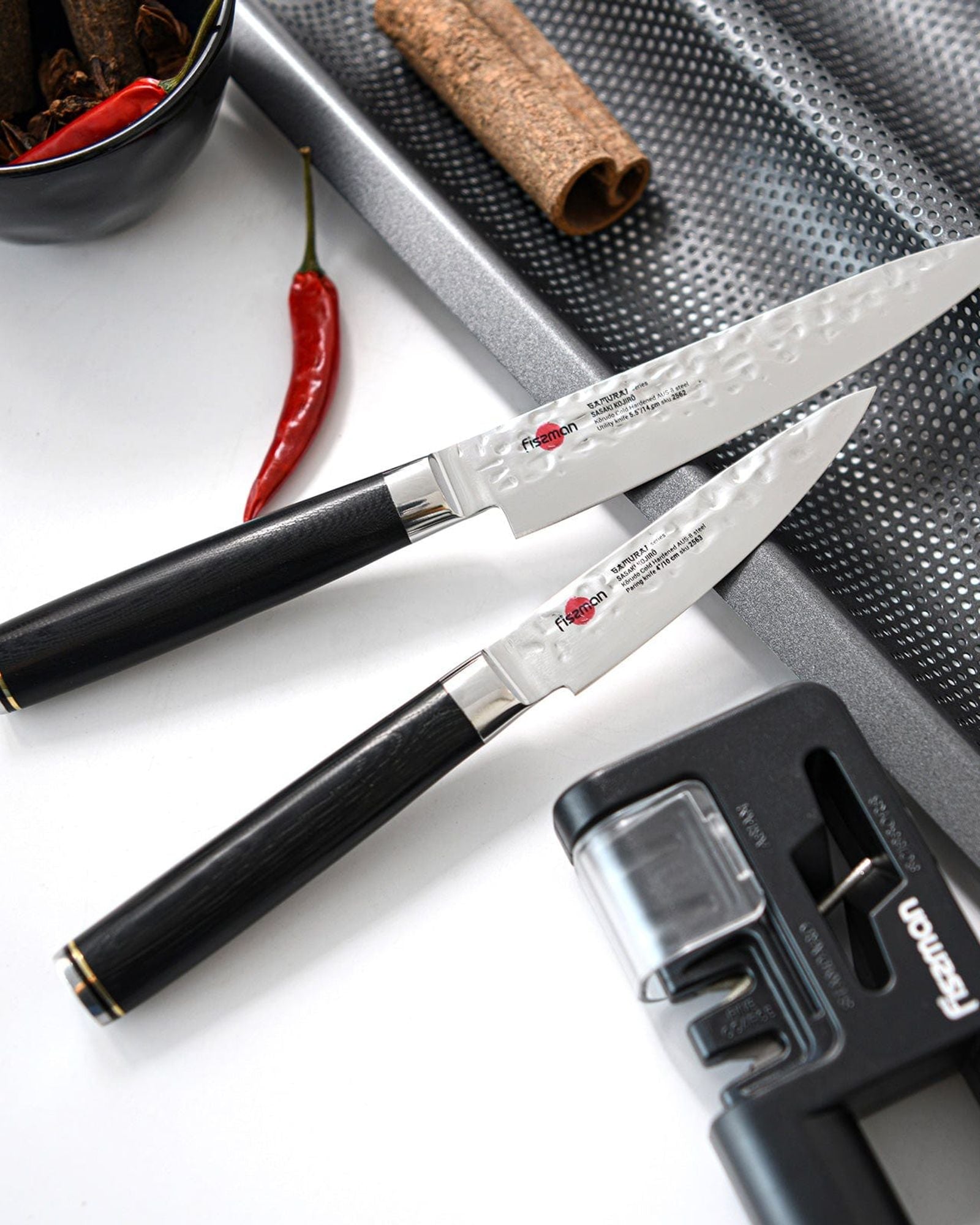 Fissman 5.5 Utility Knife SAMURAI KOJIRO 14 Cm(steel AUS-8)