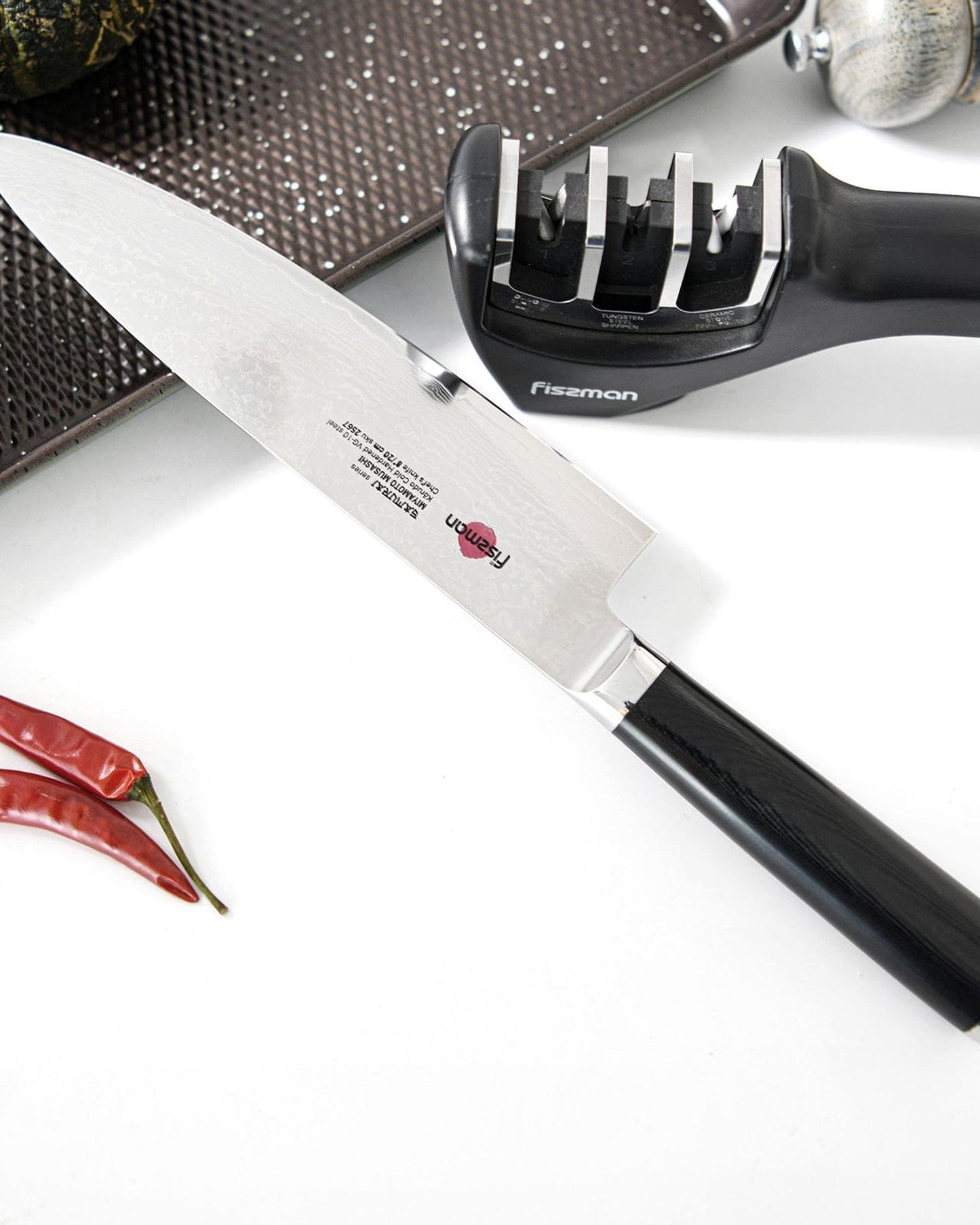 Fissman Chefs Knife Samurai Musashi 8Inch