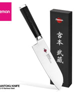 Fissman 6.8" Santoku Knife SAMURAI MUSASHI 17 Cm (Steel DAMASCUS)
