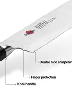 Fissman 6.8" Santoku Knife SAMURAI MUSASHI 17 Cm (Steel DAMASCUS)