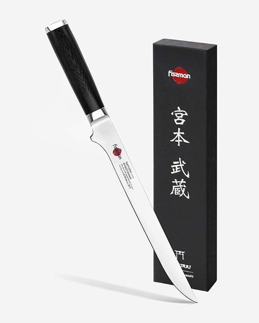 Fissman 8" Slicing Knife SAMURAI MUSASHI 20 Cm (Steel DAMASCUS)