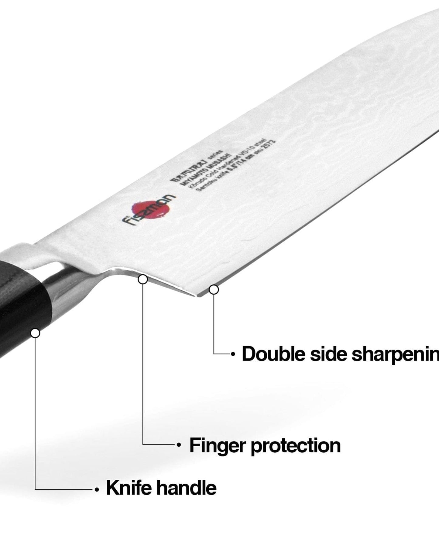 Fissman Santoku Knife Samurai Musashi 5.5Inch