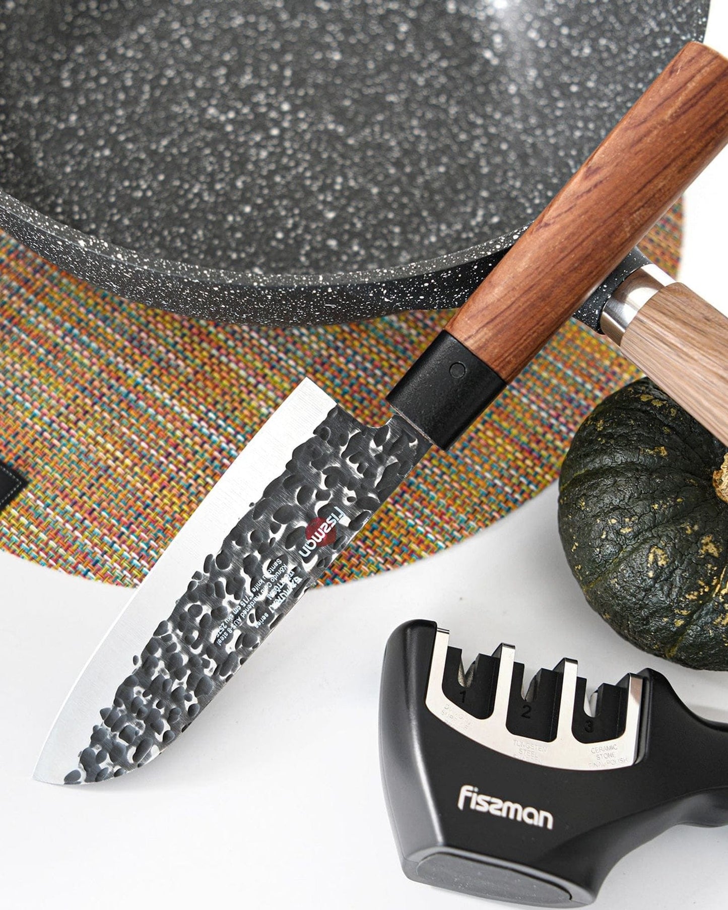 Fissman Santoku Knife Samurai Ittosai 6Inch