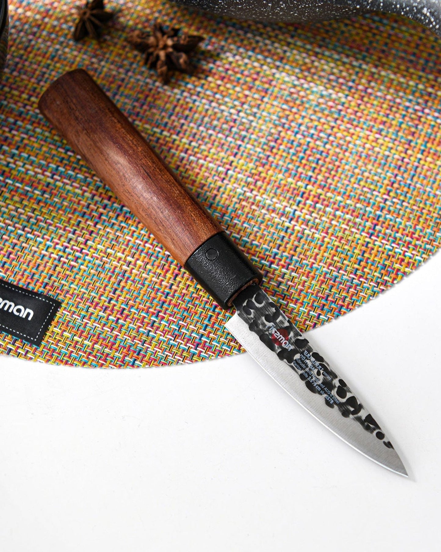 Fissman 3.5" Paring Knife SAMURAI ITTOSAI 9 Cm(steel AUS-8)