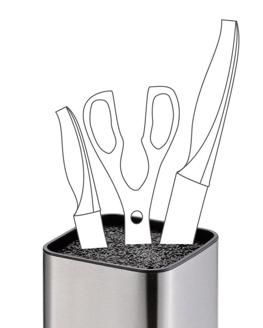 Fissman Kitchen Knife Organizer 9.5x9.5x22.5cm (Stainless Steel)