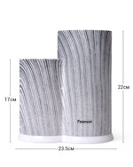 Fissman Kitchen Knife And Utensil Organizer 11x11x22+11x8x17cm GREY MARBLE (Plastic)